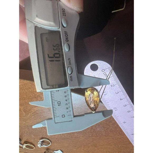 Solid 14k gold genuine 6ctw citrine #072208 - Picture 7 of 11